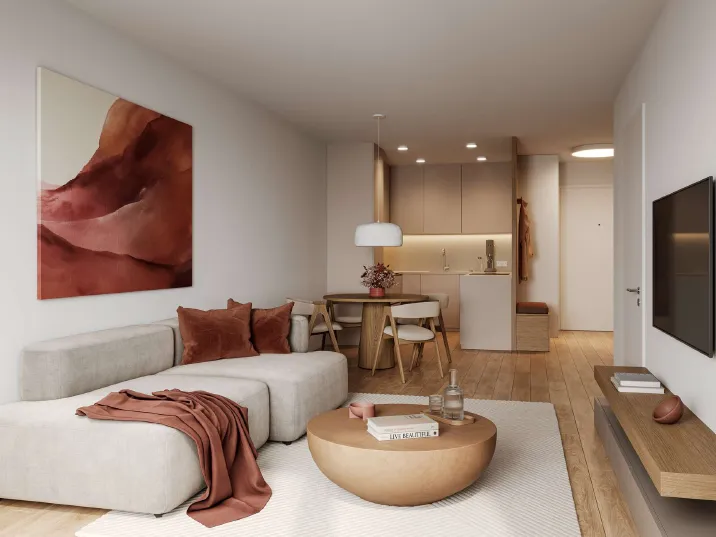 Stilvolle 2-Zimmer Neubauwohnung mit Westbalkon