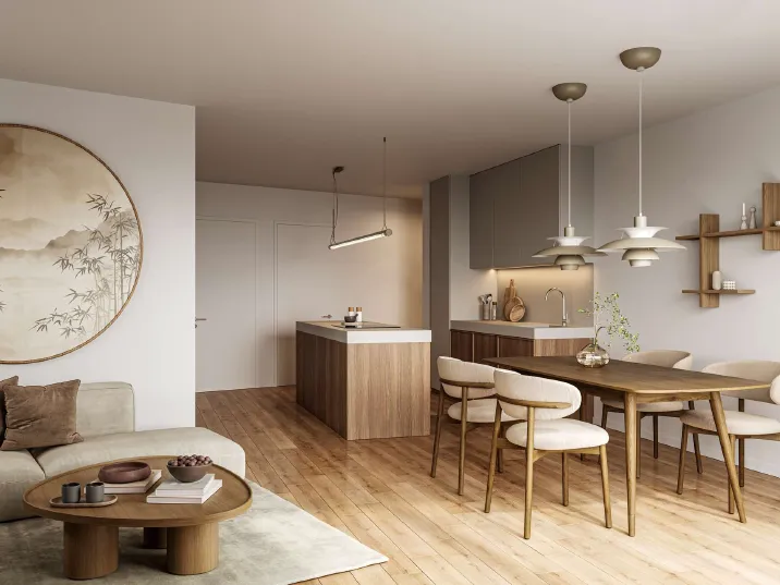 Stilvolle 2-Zimmer Neubauwohnung mit Westbalkon