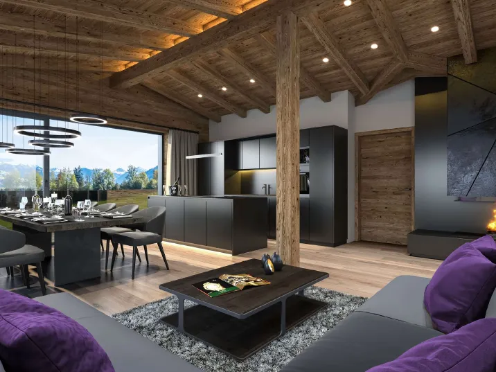 3-Zimmer-Erstbezugswohnung mit Kaiserblick und Ski-Out